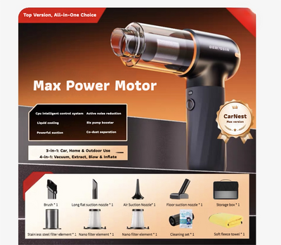 High-Performance Cordless Car Vacuum