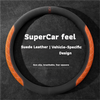 Luxury Suede Leather Steering Wheel Cover
