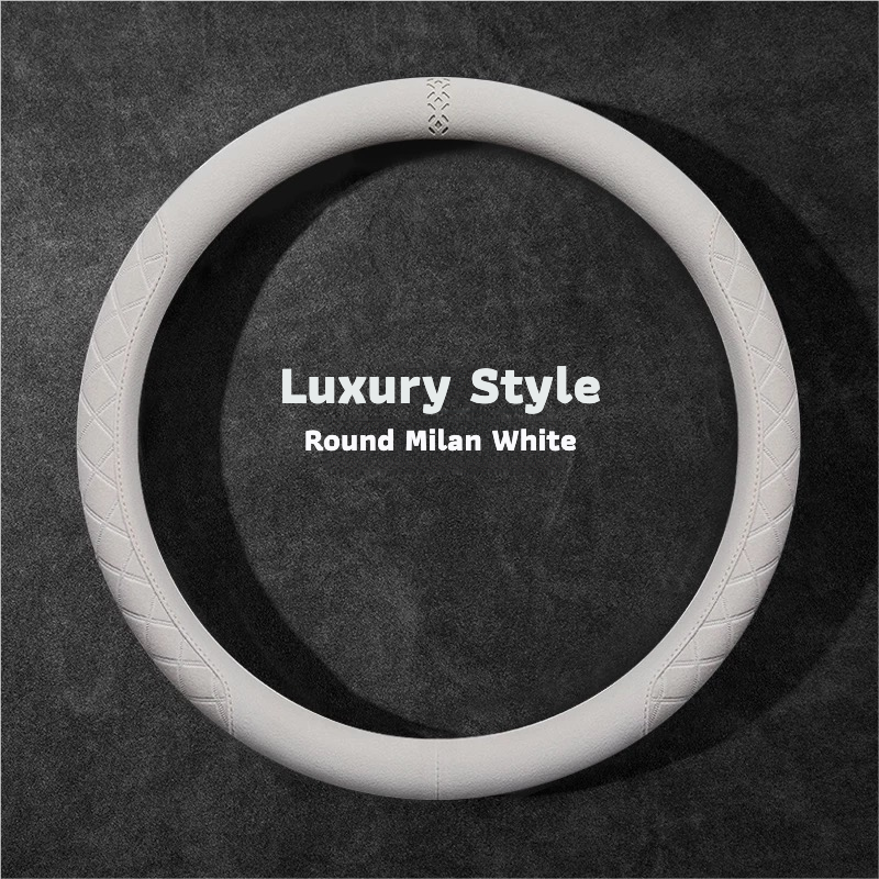 Luxury Suede Leather Steering Wheel Cover