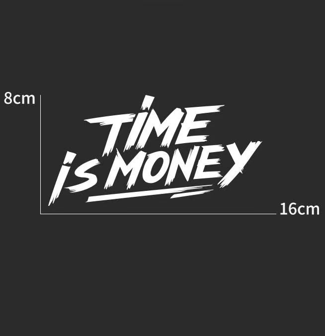 CarNest Premium Car Decal Sticker – [Time is Money]