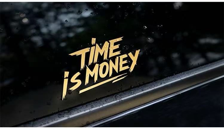 CarNest Premium Car Decal Sticker – [Time is Money]